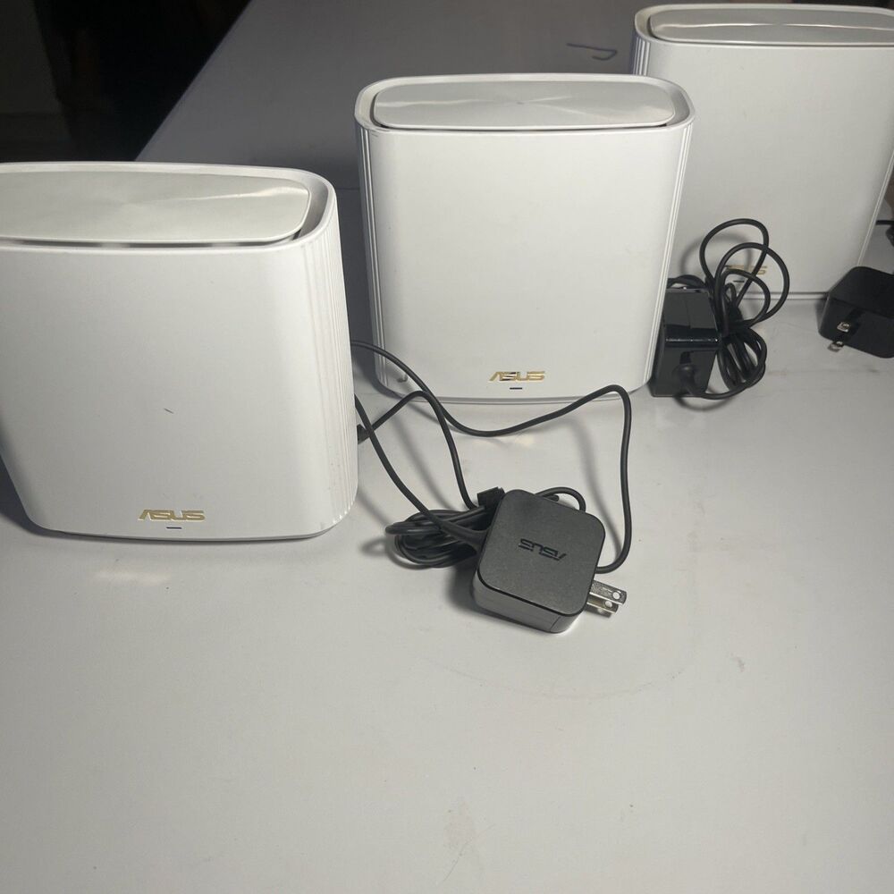 ASUS Zen WiFi AX6600 Tri-Band Wifi 6 XT8 Mesh Router System - White - 3 Pack Set
